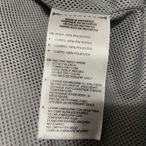 Adidas 3 Stripe Windbreaker Full Zip Jacket Mens Medium Mesh Lined Grey - Picture 7 of 9